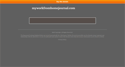 Desktop Screenshot of myworkfromhomejournal.com