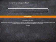 Tablet Screenshot of myworkfromhomejournal.com